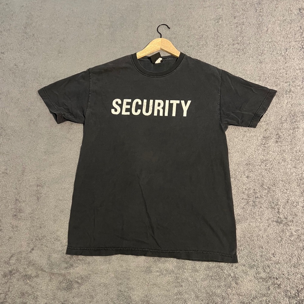 Vintage Propper Public Safety Security Shirt Mens Large Faded Black Grunge
